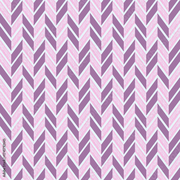 Fototapeta seamless geometric chevron pattern with triangles for modern wallpaper and fabric design
