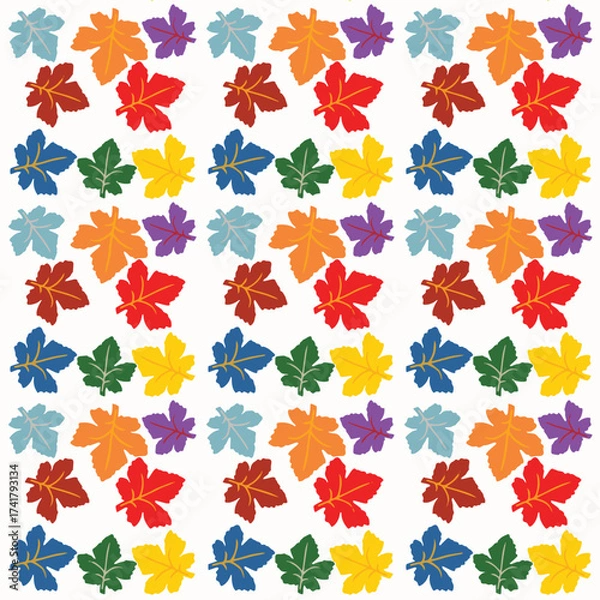 Obraz seamless pattern with colorful flowers