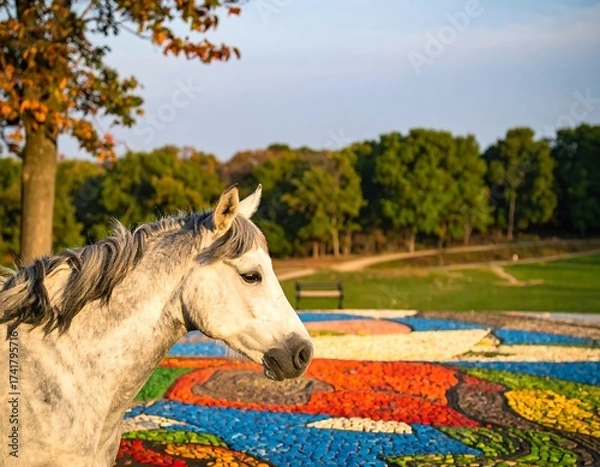 Fototapeta Horse in the park