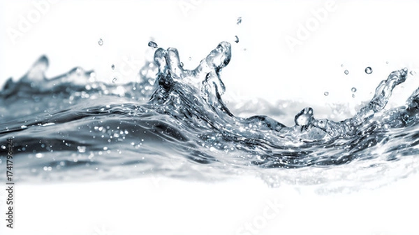 Obraz water splash isolated on white