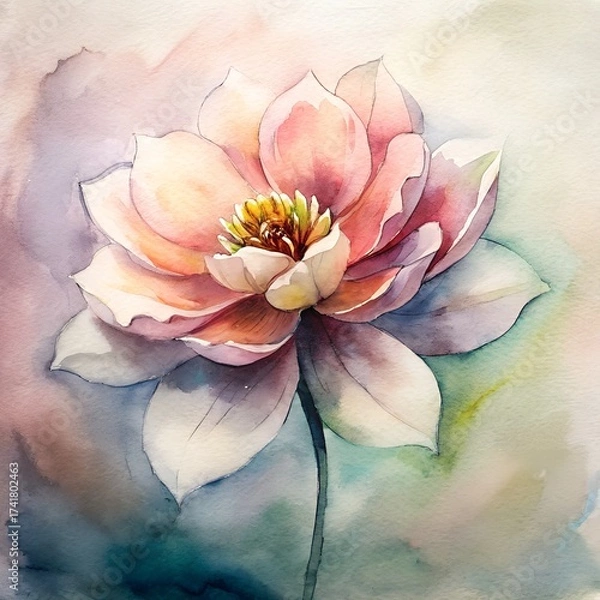 Obraz pink lotus flower