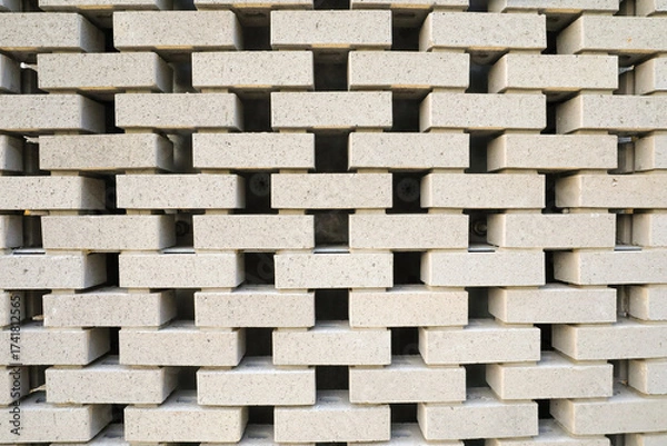 Fototapeta Unique Concrete Brick Wall Pattern with Modern Design