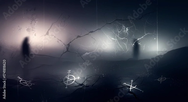 Fototapeta Spectral Wanderer - Through the Veil of Worlds