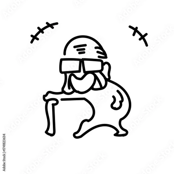 Obraz 走るシリーズ・おじいちゃん５