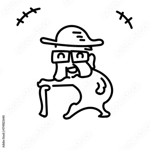 Obraz 走るシリーズ・おじいちゃん６