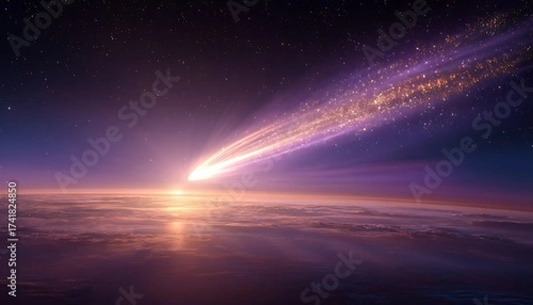 Obraz sunrise in space