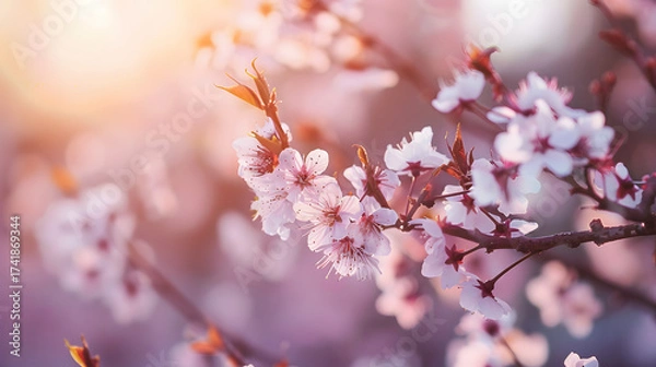 Obraz PinkCherryBlossomsCloseUp