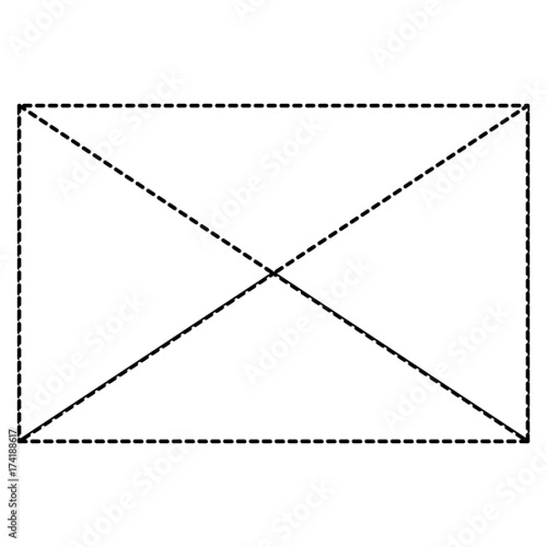 Fototapeta envelope mail isolated icon vector illustration design