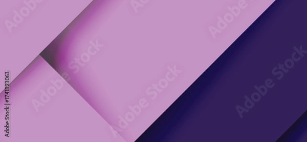 Fototapeta This image features a sleek, modern design with overlapping geometric shapes in shades of pastel pink, lavender, and deep indigo, creating a visually engaging layered composition