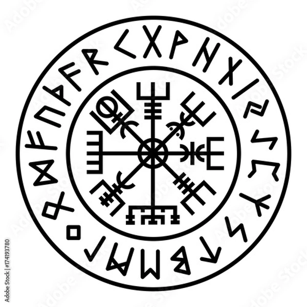 Obraz Znak drogowy. Rune