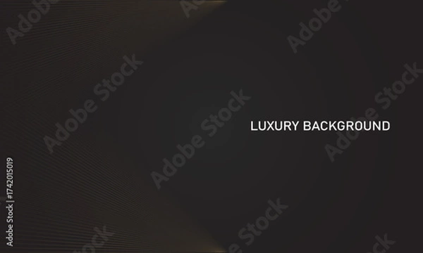 Obraz dark background with gold shape on the left