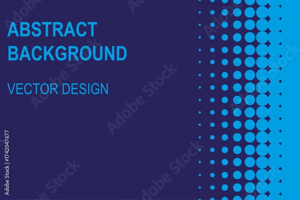 Obraz Abstract vector background with halftone dot pattern