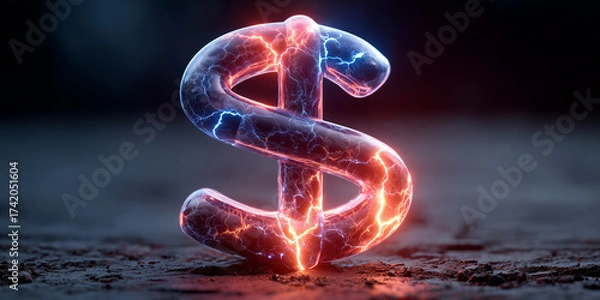 Fototapeta Biotech innovation funding surge in the business sector dynamic visuals electric environment macro viewpoint