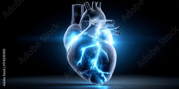 Fototapeta Biotech innovation revolutionizes heart health funding in science labs modern technology environment
