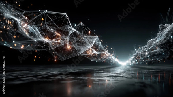 Obraz Big data connection technology concept