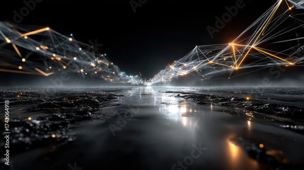 Obraz Big data connection technology concept