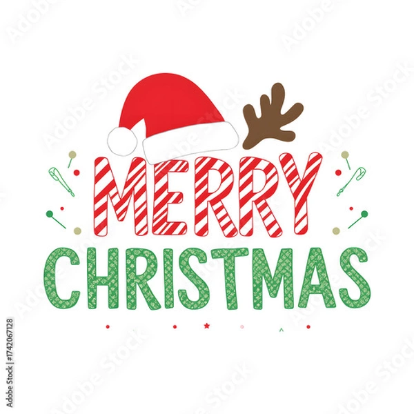 Fototapeta Merry Christmas Vector Image