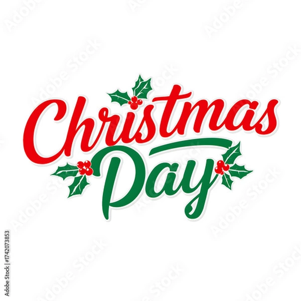 Obraz Merry Christmas Typography Art