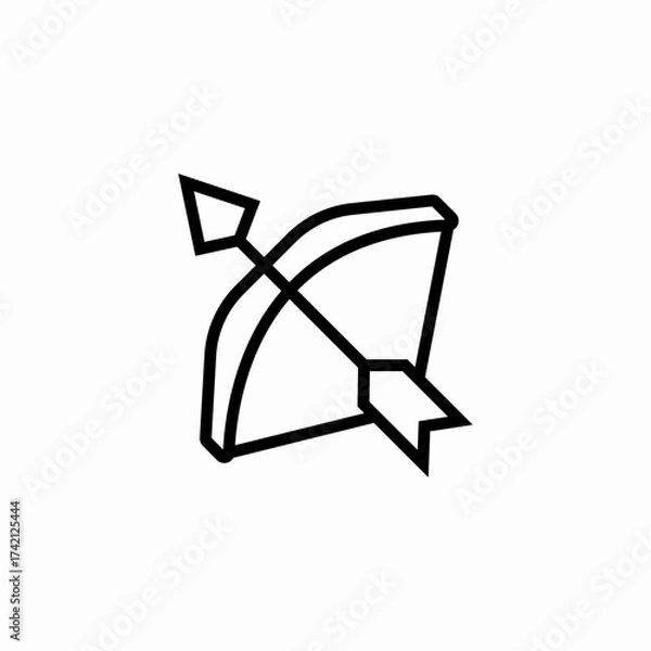 Obraz archery weapon loaded icon sign vector