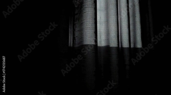 Obraz curtains and window