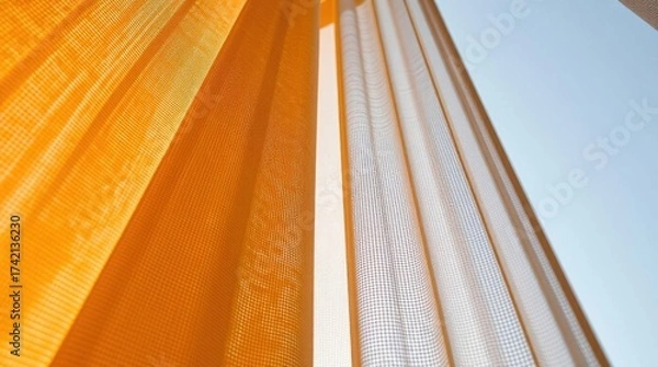 Obraz curtains and window