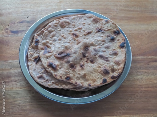 Obraz インドの薄焼きパン・チャパティ