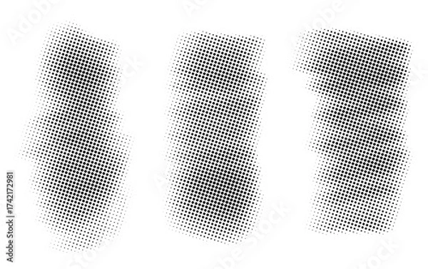 Obraz Comic Halftone Texture , Abstract Dot Brush Marks