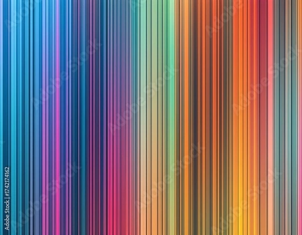 Fototapeta Abstract background with vertical lines and gradient colors.
