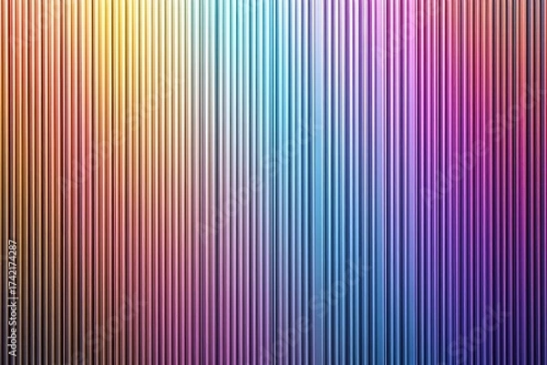 Fototapeta Abstract vertical ribbed texture background with gradient effect.