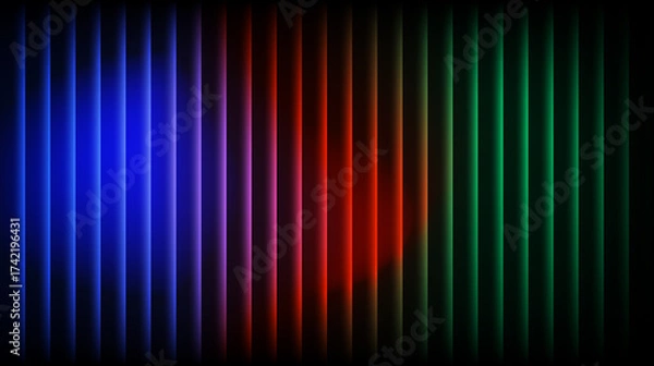 Fototapeta Glass gradient abstract colorful vertical lines background wallpaper design