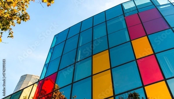 Fototapeta Weathered bricks form Germany’s flag in an urban wall, blending texture with national symbolism.