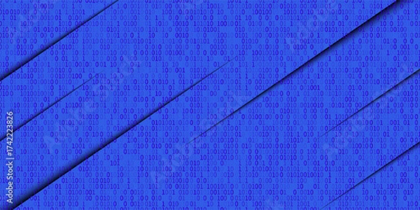 Fototapeta Abstract blue on light silver background modern design. Vector illustration EPS 10.