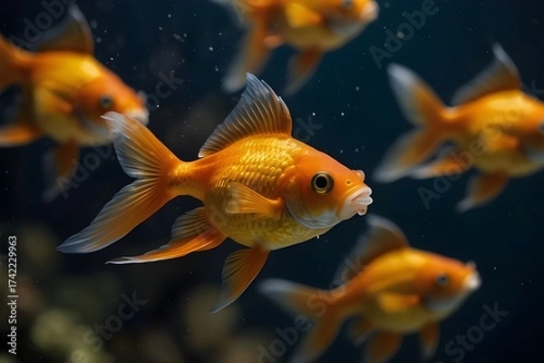 Obraz goldfish in aquarium