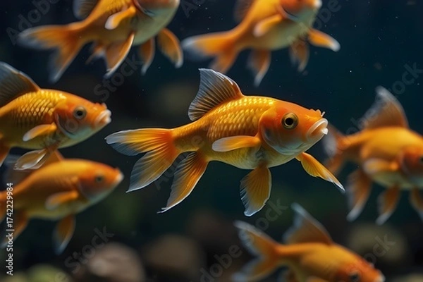 Obraz goldfish in aquarium