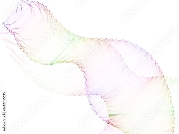 Fototapeta white feather on white background