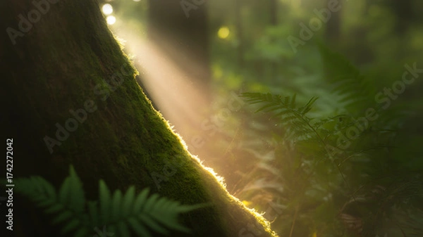 Fototapeta sunlight special lens flare light effect. Stock royalty free. 