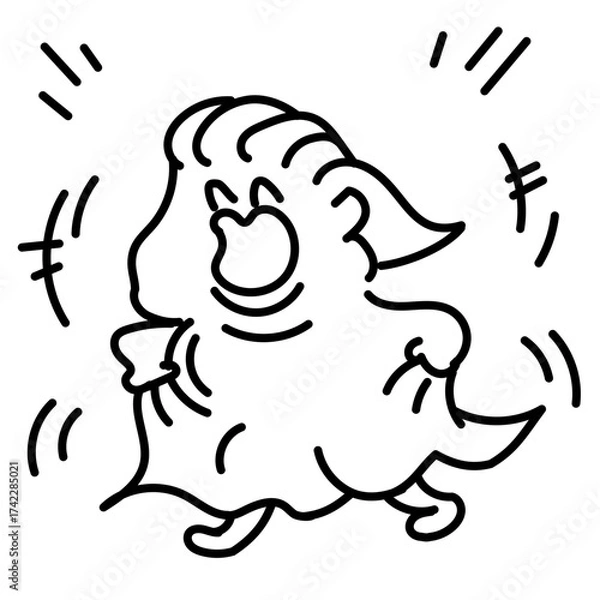 Obraz 走るシリーズ・ぽちゃさん５