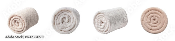 Obraz Soft cozy blankets displayed in minimalist