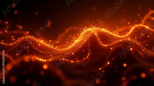 Obraz High-tech abstract geometric background with black, charcoal, silver, and white shapes blended with neon blue, emerald green, vivid orange, and crimson red gradients. Minimalist, textured, colorful.