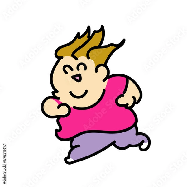 Obraz 走るシリーズ・ぽちゃめん１