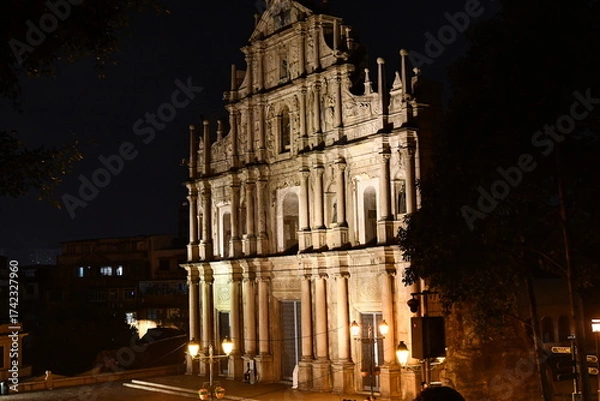 Obraz マカオの聖ポール天主堂跡（サン・パウロ天主堂跡）