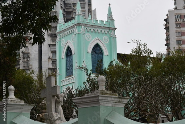 Obraz マカオの聖ミカエル墓地