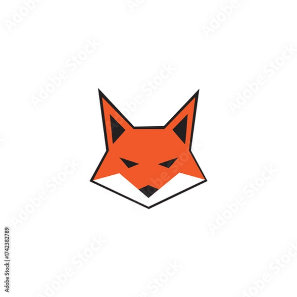 Fototapeta fox illustration vector 