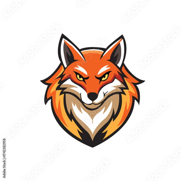 Obraz fox illustration vector 