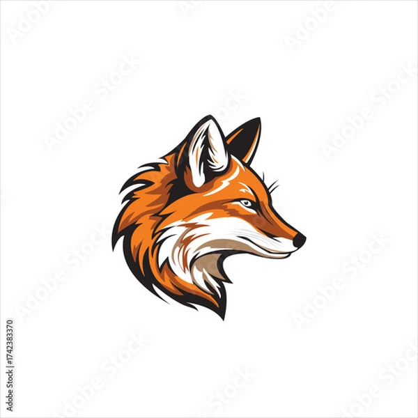 Fototapeta fox illustration vector 