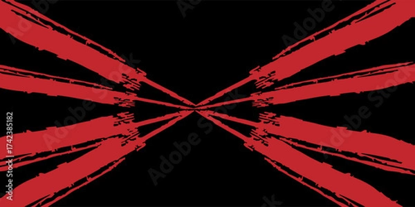Fototapeta black and red lines vortex speed texture effect