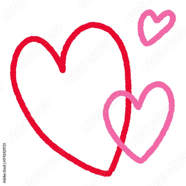 Obraz Heart hand drawn