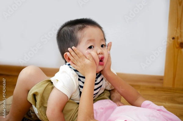 Fototapeta 仲良し兄弟