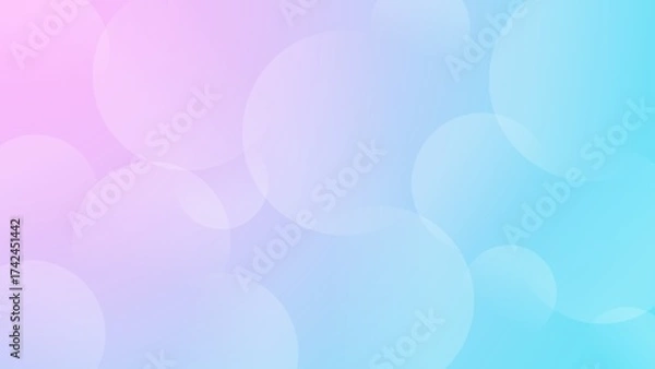 Obraz Cute and pop simple gradient background of bubbles