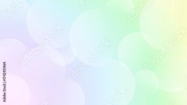 Obraz Cute and pop simple gradient background of bubbles
